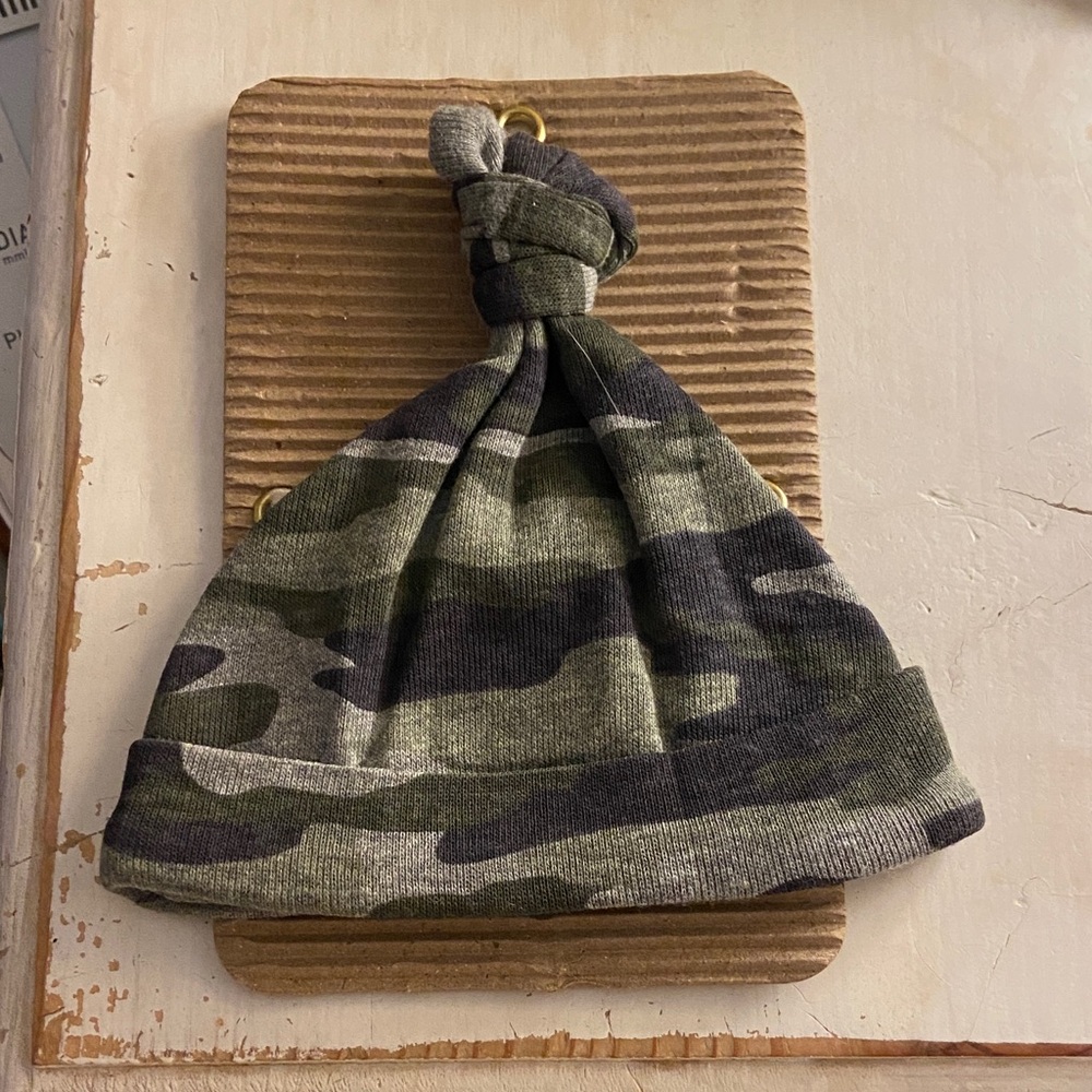 Mud Pie Camo Cap Newborn Up To 7lbs NWT